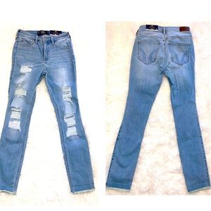 NWT Hollister High Rise Crop Super Skinny Jeans - size 3R